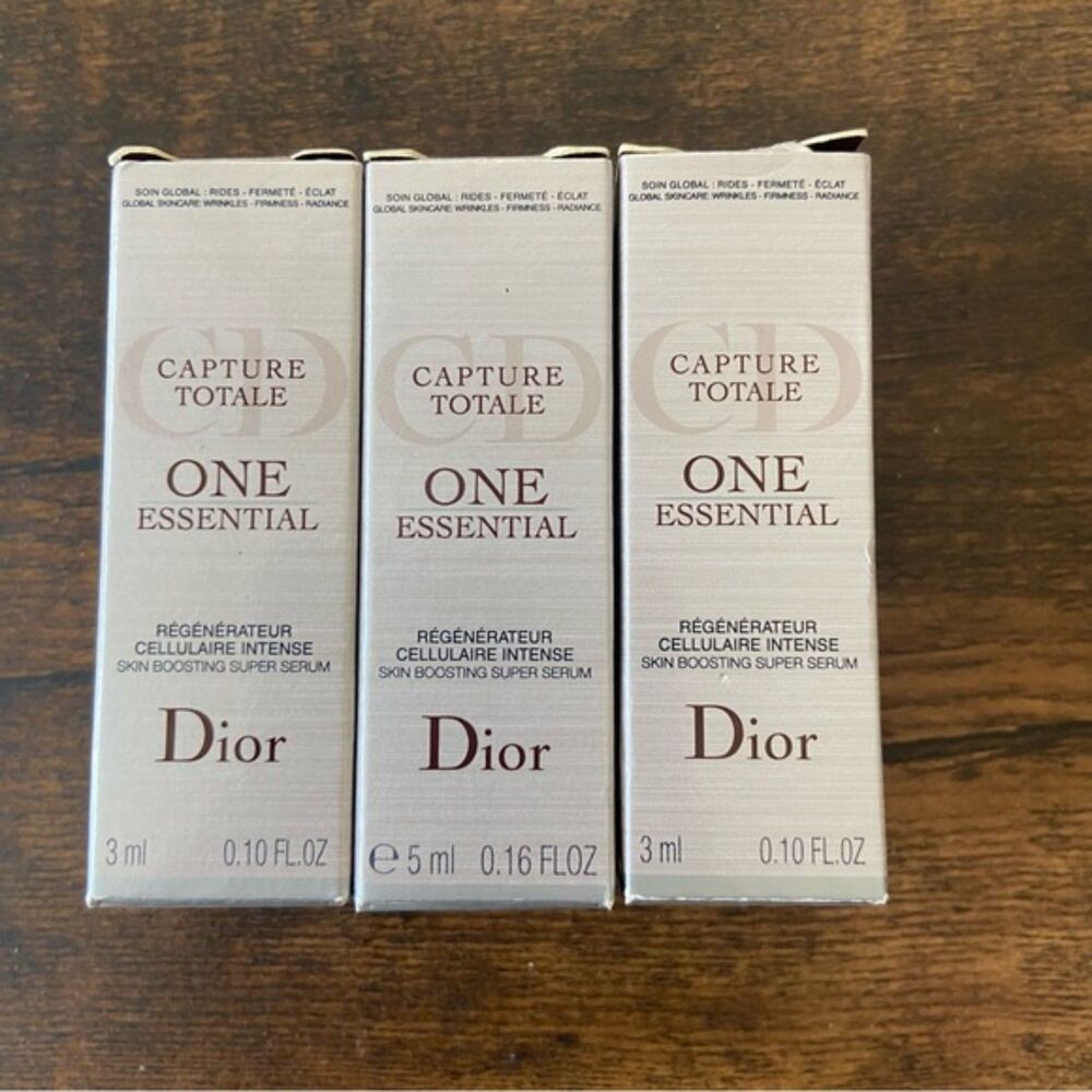 Dior One Essential Skin Boosting Super Serum Lot Bundle Set of 3 NEW 3 ml .10 oz